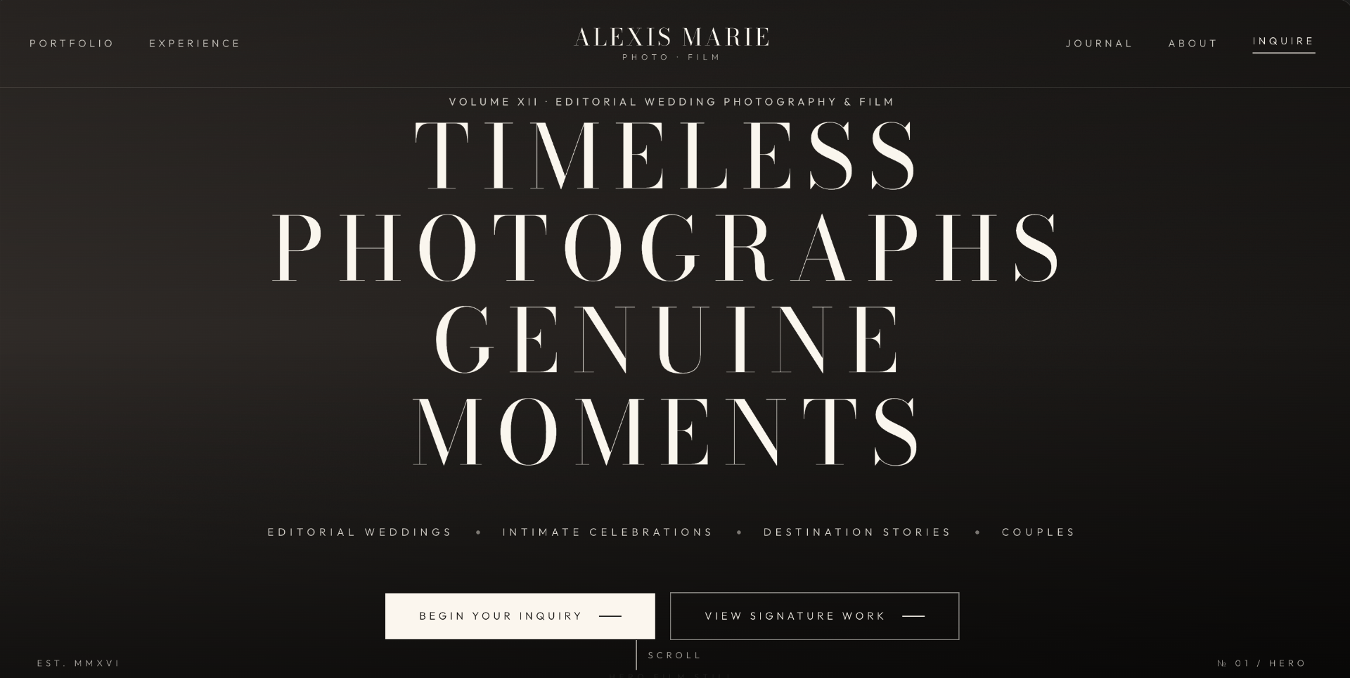 Alexis Marie — editorial wedding photography site